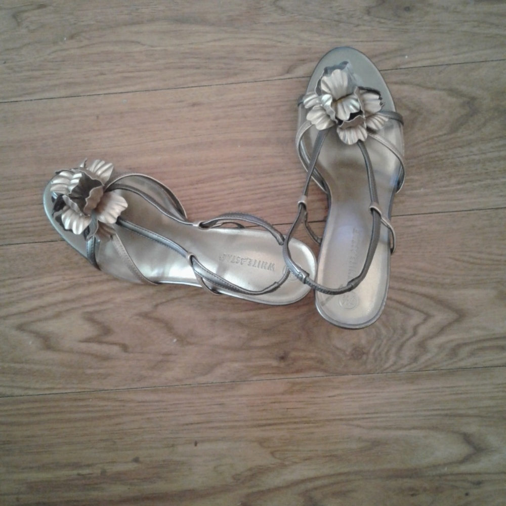 White Stagg Heels